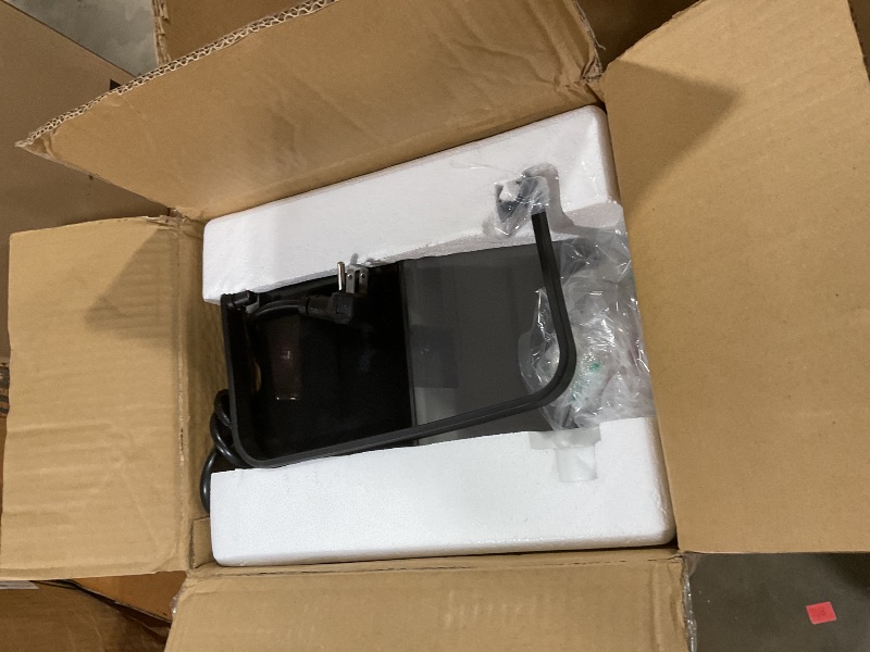 Photo 1 of ***FOR PARTS / NON-FUNCTIONAL*** EUHOMY Nugget Ice Maker Countertop with Handle, Ready in 6 Mins, 34lbs Per Day, Removable Top Cover, Auto-Cleaning, Portable Sonic Ice Maker with Basket and Scoop, for Home/Party/RV/Camping (Black)