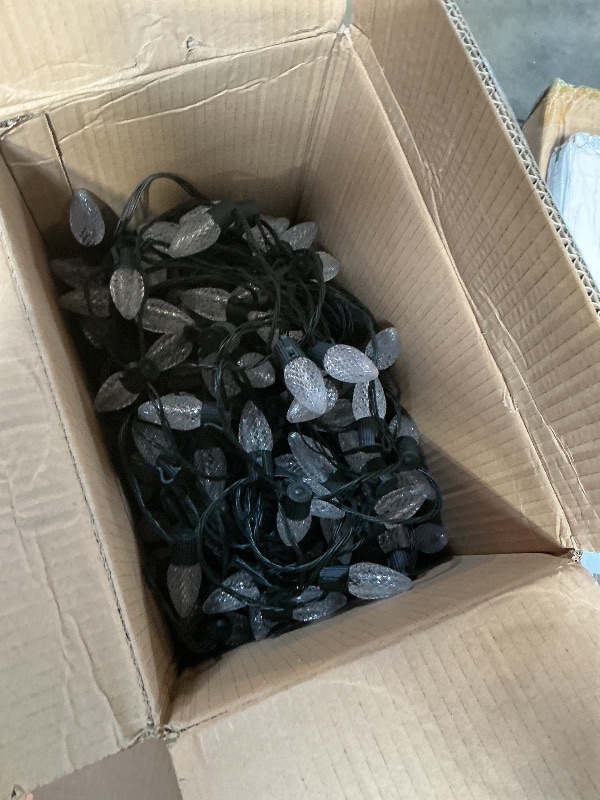 Photo 1 of **MISSING POWER SUPPLY PLUG*** YAYZA! Smart C9 Christmas Lights Outdoor, 200 LED 130 FT RGB C9 String Lights with APP & Remote Control, 105 Modes, Music Sync, Connectable Waterproof Christmas Lights for Roofline Patio Xmas Decor