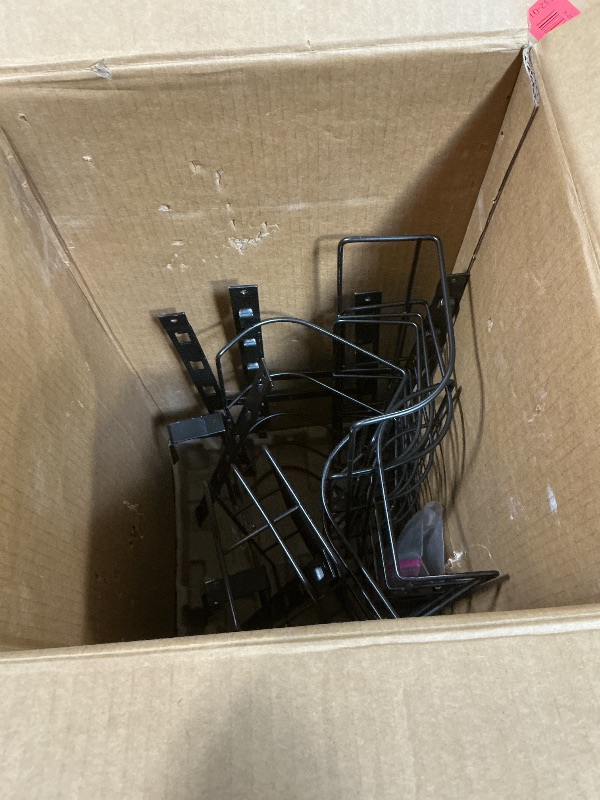 Photo 1 of **MISSING INSTRUCTION & HARDWARE**** Hongtamoya Adjustable 7-Tier Large Capacity Over the Door Towel Rack, Wall Mounted Metal Towel Holder with Metal Shelf, Hanging Rolled Door Bathroom Organizer for Towel/Hair Tool Organizer Storage