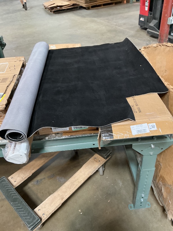 View 2 of ***USED AND CUT INTO*** 30" x 60" Autos Suede Headliner Fabric with Foam Backing Material Replacement Upholstery for Car Truck Marine RV Interior Roof Liner Fabric Repair Black