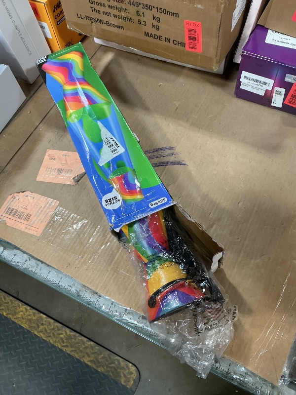 Photo 1 of **FOR PARTS/ NON FUNCTIONAL** ava The Original Lamp - 14.5" Warped Rainbow – Classic Liquid Motion Lamp - Yellow Wax and Blue Liquid - Item #2713 (Amazon Exclusive)
