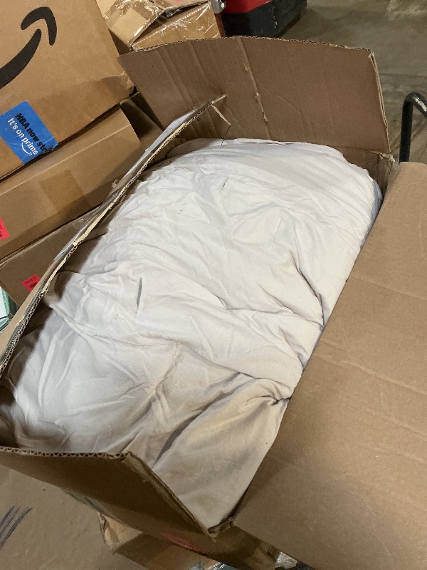 Photo 1 of **SMALL CUTS IN PHOTO**WRENSONGE Light Oatmeal Super King Plus Comforter Set, 7 Pieces Soft Microfiber Comforters with Fitted Sheet, Flat Sheet, 2 Pillow Shams, and 2 Pillowcases- Warm Bedding Sets for All Season