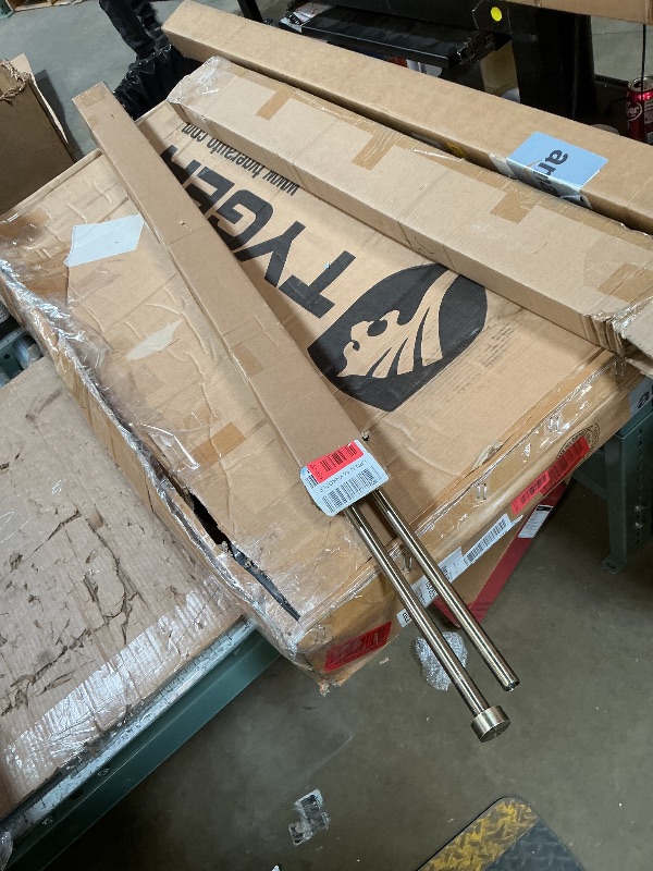 Photo 1 of 2-Pack Curtain Rod for Windows 48-84",Adjustable Window Curtain Rods with Premium Aluminum End Cap Finials and Full Surround Brackets,3/4"(0.062Feet) Diameter,Antique Bronze Drapery Rods for Curtains