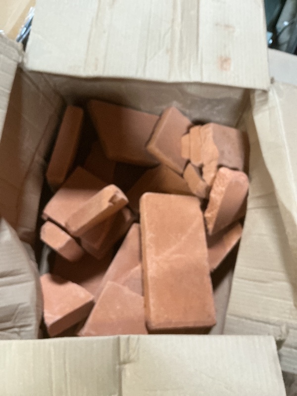 Photo 1 of **BROKEN AND RANDOM SHAPES**Fire Bricks, Woodstove Firebricks, High Temperature Resistant Clay Firebricks for Wood Stoves, Fireplaces, Pizza Ovens and BBQ Smokers, Size 9" X 4-1/2" X 1-1/4", Pack of 12, Red Color