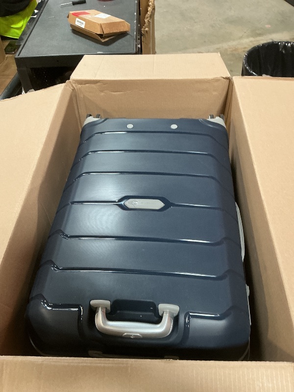 Photo 1 of **MINOR SCRATCHES FROM SHIPPING**Samsonite Freeform 2-Piece Luggage Set - Carry-On & Large Checked Luggage with Dual Spinner Wheels - Durable Polypropylene Hardshell - TSA Lock, Airline-Approved - Expandable Hard Shell - Navy
