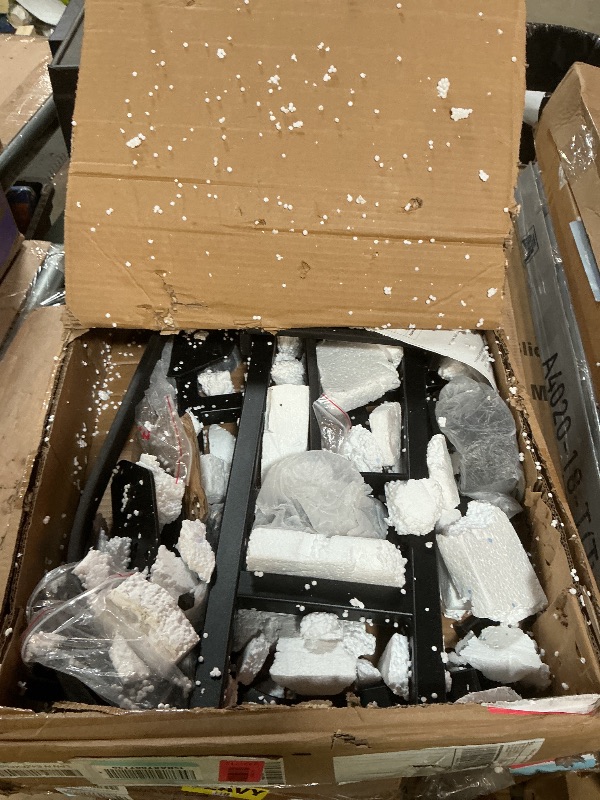 Photo 1 of ***POSSIBLY FOR PARTS/ PARTIAL SET/ MISSING ASSEMBLY PIECES***  VEVOR Golf Cart Bag Holder, 30.9 x 27.8 x 16.1inch, Compatible withYamaha, EZGO, Club Car Rear Seat Grab Bar, Space-Saving Carbon Steel Bag Holder Bracket, No-Drilling Installation, Black