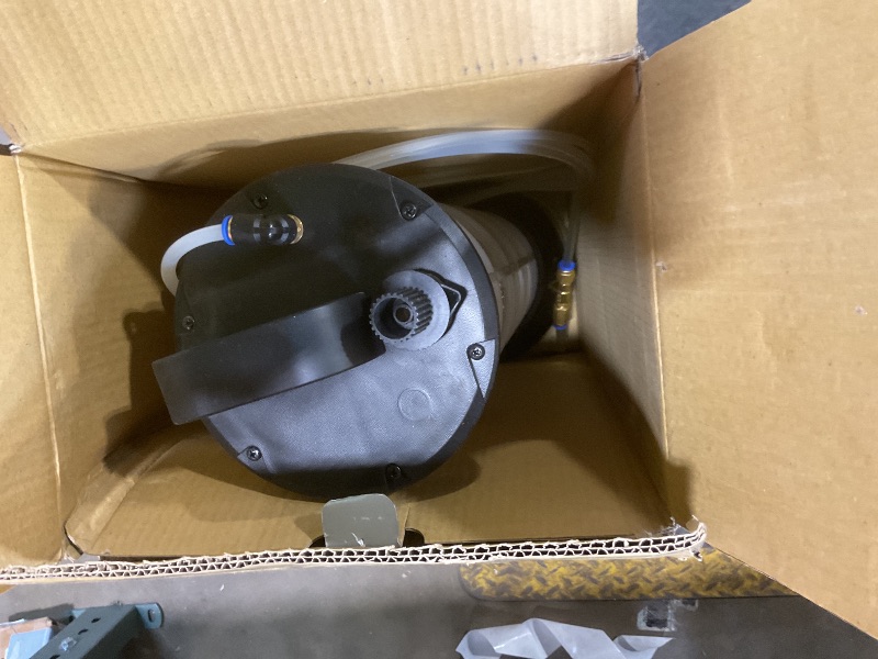 Photo 1 of **DOES NOT HOLD PRESSURE** Mityvac MV7300 Pneumatic 2.3 Gallon Venturi Vacuum Pump Fluid Evacuator, Uses Compressed Air, Chemical-Resistant Polyethylene, Air Shut-Off Valve, Overflow Prevention, Quick-Drain Spout, Large Base
