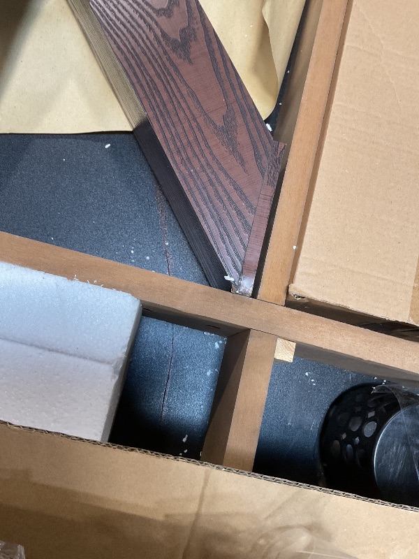 Photo 1 of *** MINOR DAMAGE***EastPoint 87-Inch Rustic Pool Table - 87L x 50W x 31H, Multi-Color - K66 Bumpers for Consistent Bounce in Billiards - Accessories for Pool Games - X-Leg Frame for Game Table