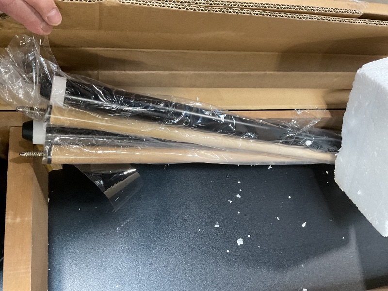 Photo 1 of *** MINOR DAMAGE***EastPoint 87-Inch Rustic Pool Table - 87L x 50W x 31H, Multi-Color - K66 Bumpers for Consistent Bounce in Billiards - Accessories for Pool Games - X-Leg Frame for Game Table