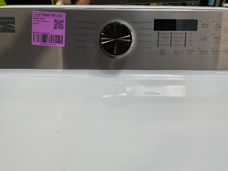 Photo 1 of *** USED***Kenmore 7.0 cu. ft. Front Load Gas Dryer - with Guard to Reduce Wrinkles & Static - Smart Sensor Drying - LED - White