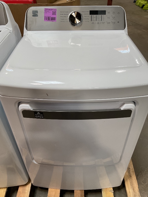 Photo 1 of *** USED***Kenmore 7.0 cu. ft. Front Load Gas Dryer - with Guard to Reduce Wrinkles & Static - Smart Sensor Drying - LED - White