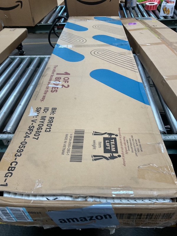 Photo 1 of *** BOX ONE ONLY/MINOR DAMAGE***Homall Couches for Living Room, 83" Couch with Soft Deep Seats, Modern Sofa 3 Seater in Corduroy for Apartment, Bedroom (Beige)