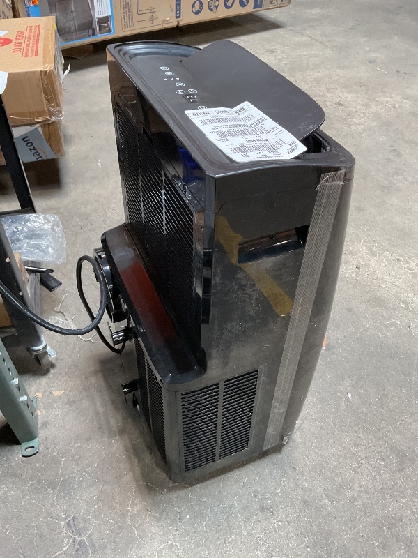 Photo 1 of *** MINOR DAMAGE/MISSING REMOTE/HARDWARE***SereneLife 12000 BTU Portable Air Conditioner - 3-in-1 Compact Standing Air Conditioner for Room Up to 380 Sq. Ft. - Floor AC Unit with Remote Control - Universal Casters, Window Mount Kit