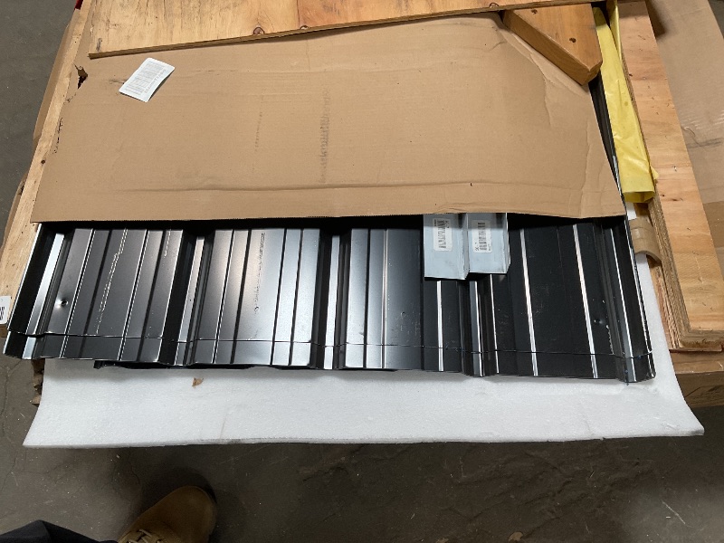 Photo 1 of *** MINOR DAMAGE/UNKNOWN MISSING PARTS AND HARDWARE***Backyard Discovery Arcadia 12' x 9.5' Cedar Wood Outdoor Gazebo Pavilion with Hardtop Galvanized Steel Slope Roof, Snow Support, Wind Resistance, PowerPort, Shade for Garden, Patio, Deck, Entertaining