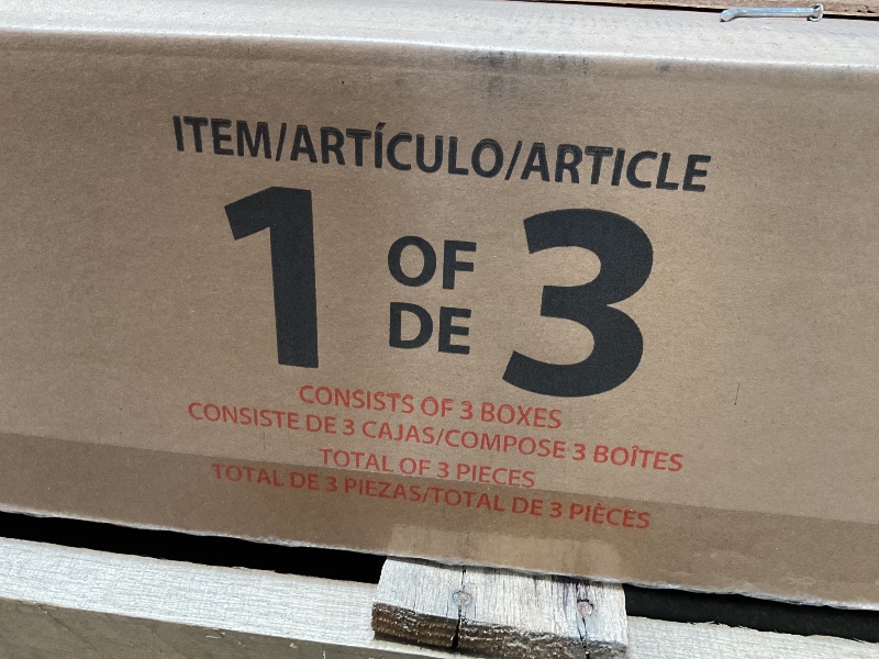 Photo 1 of *** MINOR DAMAGE/UNKNOWN MISSING PARTS AND HARDWARE***Backyard Discovery Arcadia 12' x 9.5' Cedar Wood Outdoor Gazebo Pavilion with Hardtop Galvanized Steel Slope Roof, Snow Support, Wind Resistance, PowerPort, Shade for Garden, Patio, Deck, Entertaining