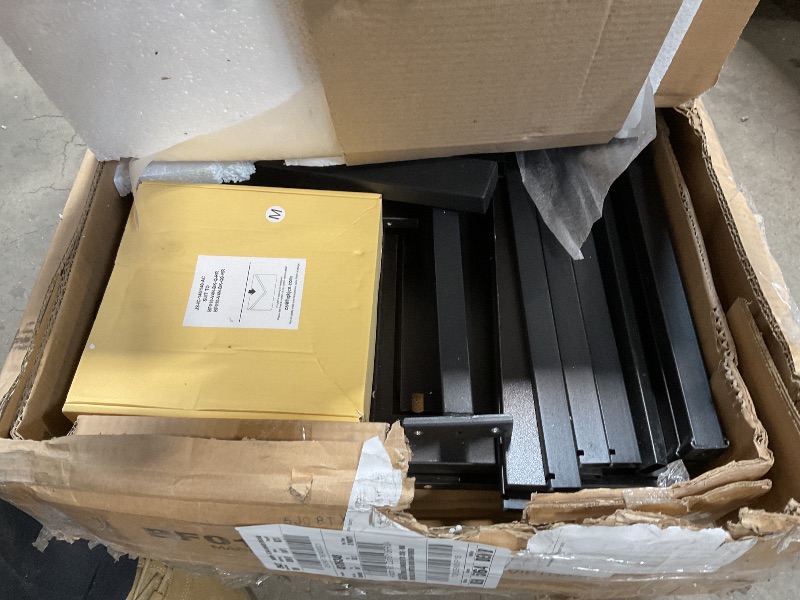 Photo 1 of *** PARTIAL SET***Rolanstar Queen Bed Frame with Storage Headboard & Side Shelf, Metal Platform Bed with Charging Station, LED Bed Frame, Easy Assembly, Noise-Free, Black