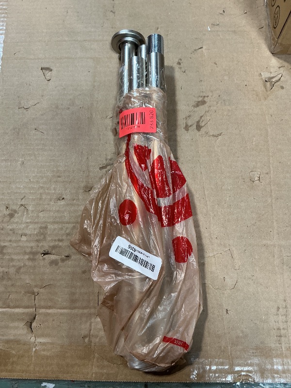 Photo 1 of **MISSING END PIECE** AmazerBath Nickel Spring Tension Shower Curtain Rod 31-75 Inches, 1 Inch Diameter Heavy Duty Tension Rod Rust Proof Bathroom Curtain Rod, Adjustable No Drill Easy Segmented Installation