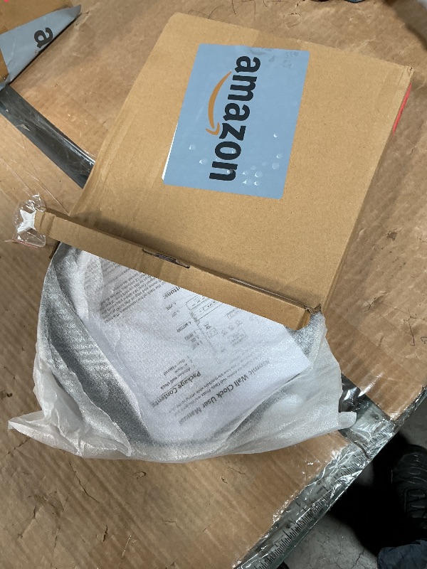 Photo 1 of **NON FUNCTIONAL** DAXSMY Atomic Wall Clock Analog 10 Inch Battery Operated Modern Decorative for Living Room Kitchen Office Bedroom Bathroom(Silver)LPNO464603954