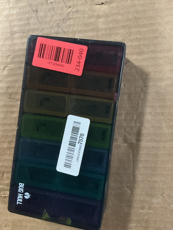 Photo 1 of **CRACKED** Wotermly PILL Storage Organizers - Mini Storage Boxes with Hinged Lid