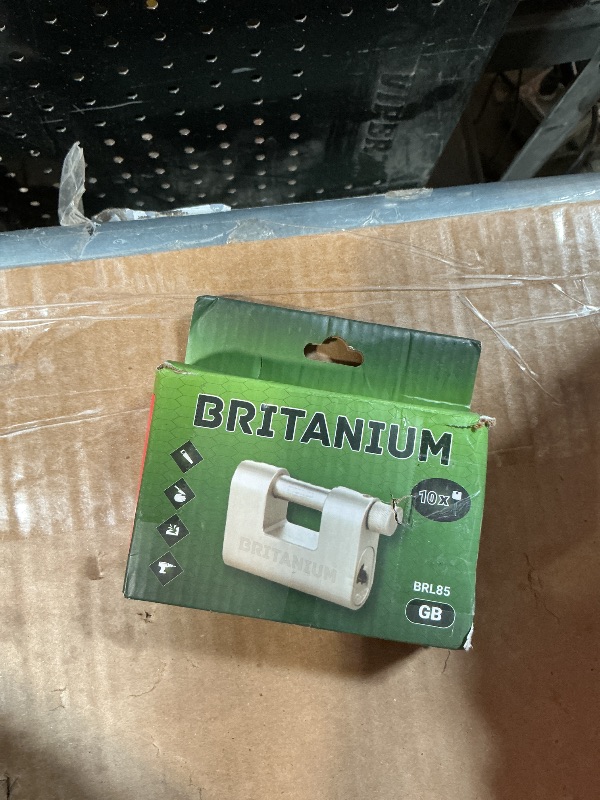 Photo 1 of ***FOR PARTS ONLY MISSING  KEYS *** Britanium® BRL85 Heavy Duty Lock with 10 Keys - [Weather Resistant] - [Anti Drill Cylinder] - High Security Padlock for Gate, Shipping Container, Garage