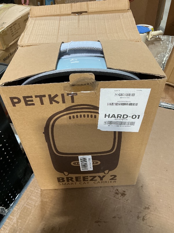 Photo 1 of ***HAS DAMAGES *** PETKIT Cat Backpack Carrier with Inbuilt Fan & Light, Airline-Approved Pet Backpack Bubble for Kitty Small Dog, Detachable Dog Backpack with Padded Strap for Travel, Hiking, Walking & Outdoor