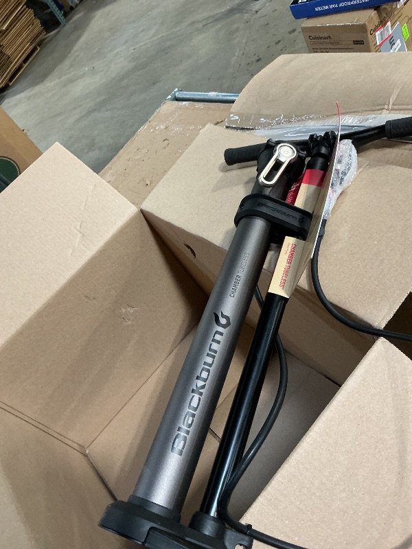 View 2 of ***FOR PARTS ONLY/ NON-FUNCTIONAL*** Blackburn Chamber Bike Floor Pump (Tubeless, Grey/Silver)