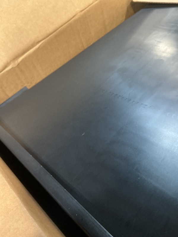 Photo 1 of **BROKEN** Winco Slender Trash Can, 23-Gallon, Black