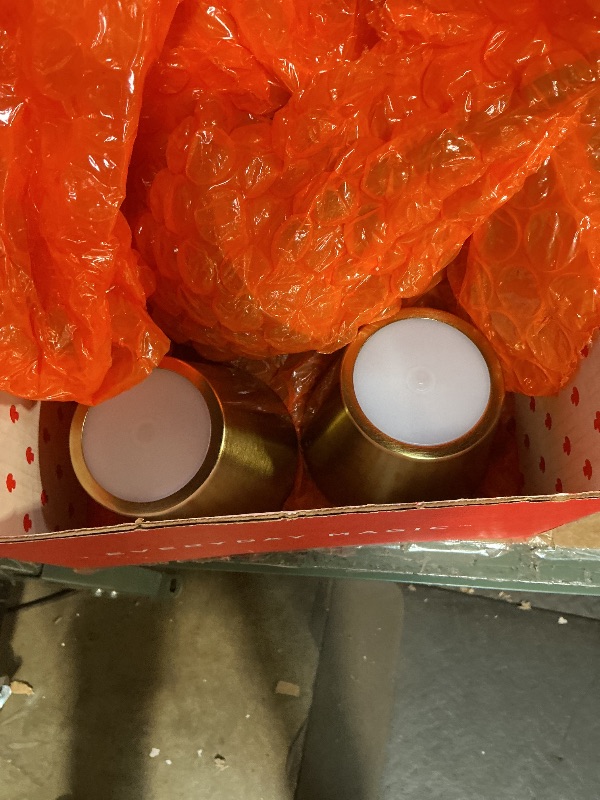 Photo 1 of **MISSING PARTS** UME 3 Pack Cordless Table Lamp, Battery Operated Lamp - Portable Waterproof Rechargeable Table Lamp w/ 3 Color Temps & Stepless Dimming for Dinner, Desk, Cafe, Outdoor (Brushed Gold)