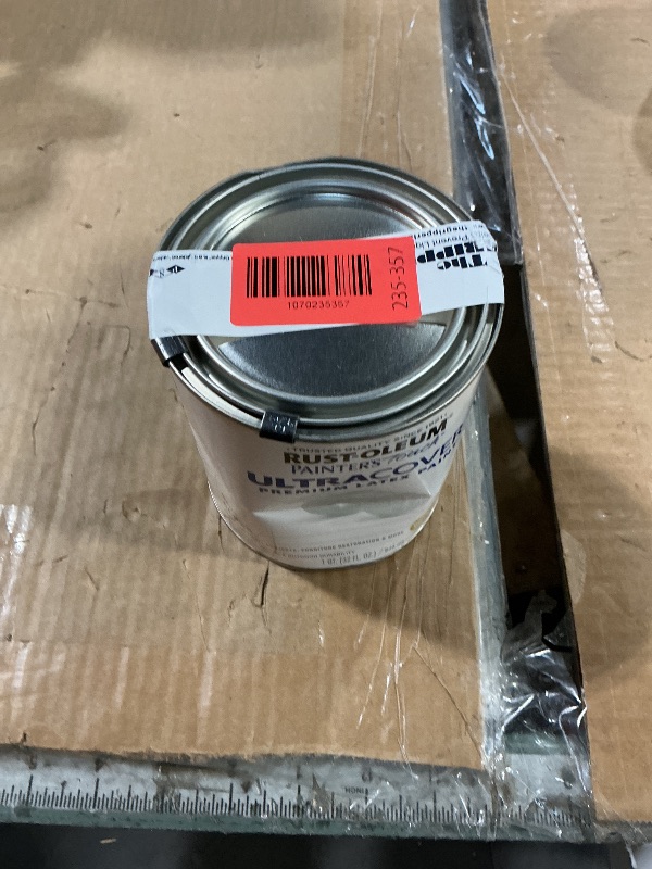 Photo 1 of ***CAN DAMAGED*** Rust-Oleum 1992502 Painter's Touch Latex Paint, Gloss White 32 Fl Oz, 1 Quarts (Pack of 1)