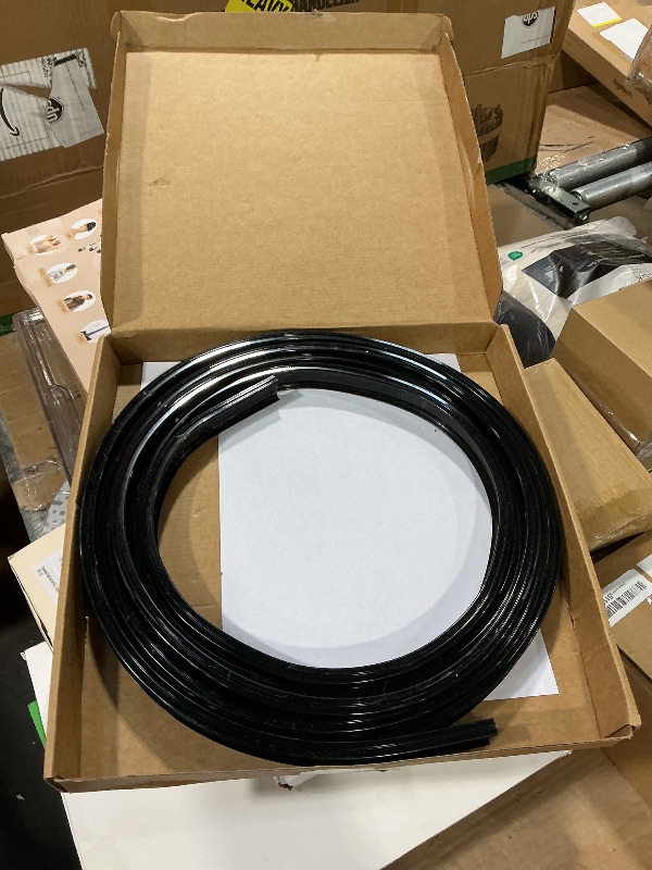 Photo 1 of **MISSING PARTS** UrbanRed Flexible Bendable Ceiling Curtain Track, 16.4FT (5m), Mount for Rail with Curtain Tracks System, Room Divider, Curtains Rod, RV Ceiling Track for Curtains, Black