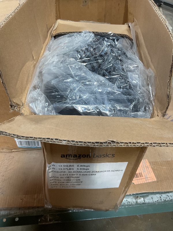 Photo 1 of ***FOR PARTS ONLY/ HAS DAMAGES (CRACKS)*** Amazon Basics 12-Sheet Cross-Cut Paper and Credit Card Shredder with Overheat Protection, Black (New Model)