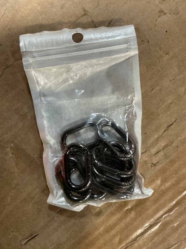 Photo 1 of 10Pack 1 Inch Small Carabiner Clip Metal Tiny Oval Carabiner Spring O Rings Hooks for Paracord Lanyard Keychain, Car Key Rings Hook, Dog Tag Clips, Purse Keychain Replacement (Gunmetal Black)