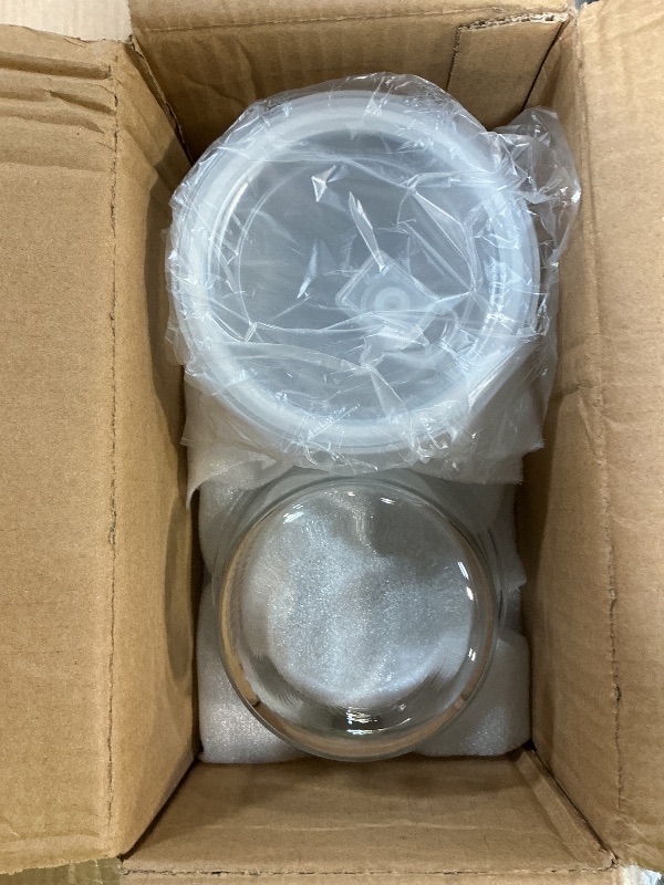 Photo 1 of ***ONLY 2 BOWLS*** H.JSS WDJS 2 Cup Round Glass Food Storage Containers with Airtight Lids,16oz Round Glass Soup Container, BPA free Small Food Storage Containers for Leftover. Microwave, Freezer, Dishwashe safe-4pack