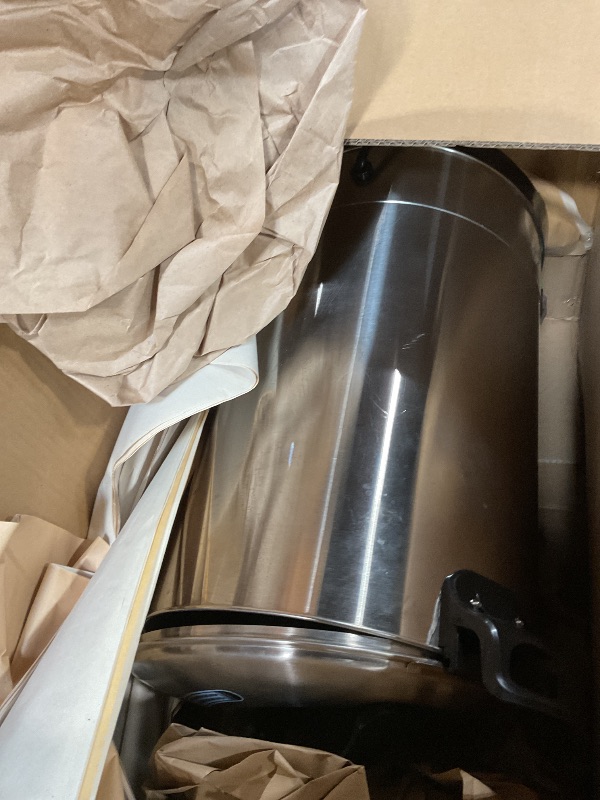 Photo 1 of **FOR PARTS ONLY/ BROKEN*** Coffee Percolator Large Coffee Maker 155 Cups Commercial Coffee Urn Electric Industrial Coffee Maker Hot Water Dispenser Machine for Catering, Church, Restaurant Dual Layer Stainless Steel 1500W 120V