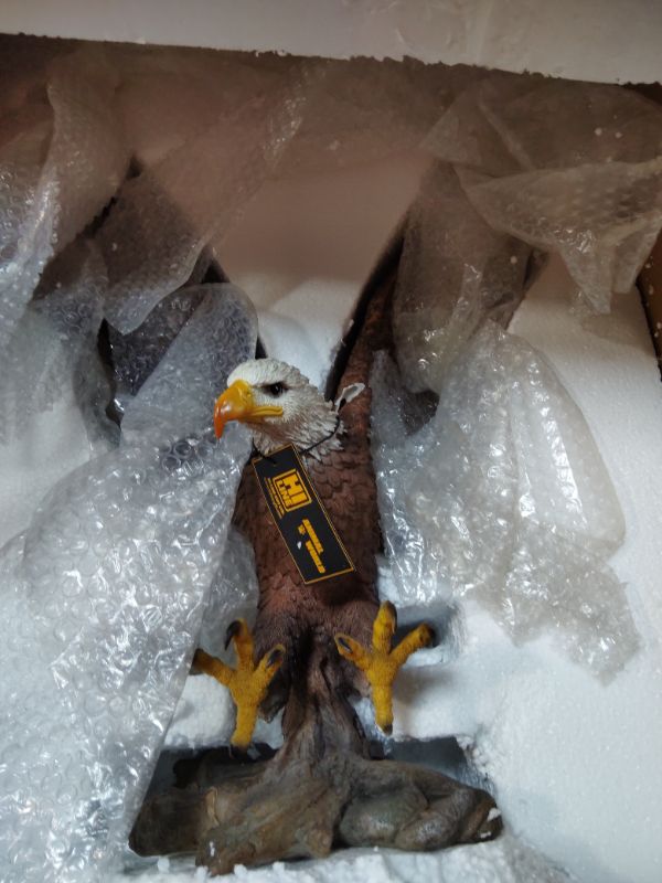 Photo 1 of ***BROKEN WING *** Large Flying Eagle Statue