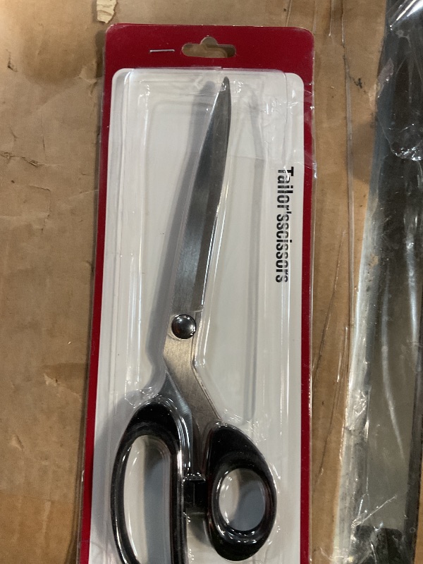 Photo 1 of 10-Inch All-Purpose Sharp Fabric Scissors - Heavy-Duty Stainless Steel Professional Shears for Cutting Clothes, Leather - Ideal for Tailor, Home, Office Use.