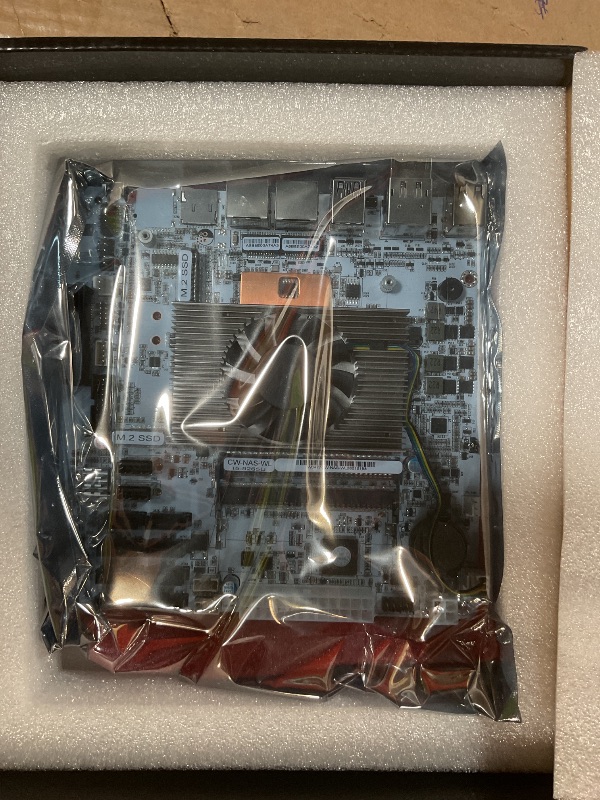 Photo 1 of **FOR PARTS/ NON-FUNCTIONAL*** Mini-ITX Motherboard with Quad-Core 8-Thread Low Power CPU, Dual 2.5G LAN, 8 SATA, HDMI/DP 4K, PCIe x4, 2 M.2 NVMe, DDR4 RAM – Home Server, NAS Storage, Firewall, Virtualization