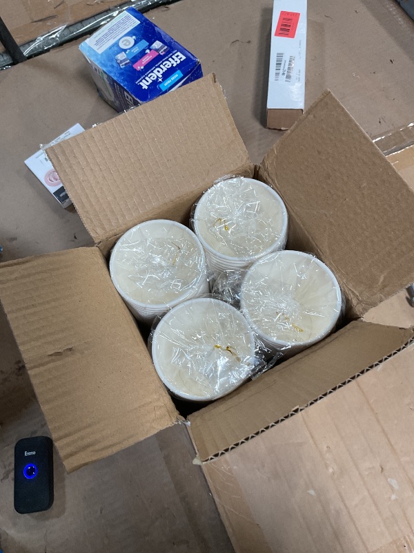 Photo 1 of 100 Count Disposable 5 ounce White Plastic Dessert Bowls