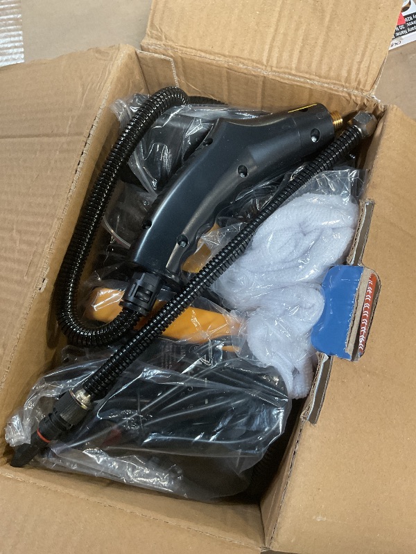 Photo 1 of 10S Fast Heating Heavy Duty Steam Cleaner–6 Adjustable Levels, 1.6 Quarts Tank, Continuous Spray, Natural Deep Cleaner, Portable Handheld Steamer with 15 Accessories for Home, Car, Tile&Floor Cleaning