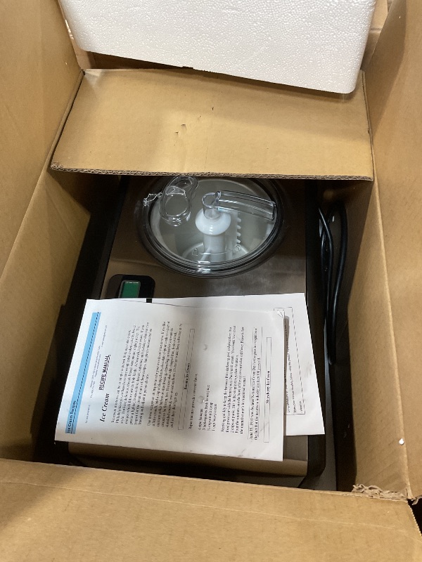 Photo 1 of ***MISSING BOWL***
Whynter Ice Cream Maker Machine 1.6 Qt. Automatic with Built-In Compressor, LCD Digital Display & Timer, No Pre-Freezing, ICM-15LS, Stainless Steel