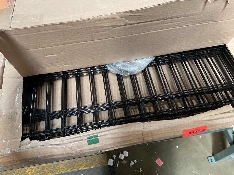 Photo 1 of **FOR PARTS ONLY / MISSING ASSEMBLY PIECES** MidWest Homes for Pets 42-Inch iCrate for Large Breeds, 71-90 lbs, Double Door Folding Dog Crate with Divider Panel, Leak-Proof Tray & Secure Latches, Portable, Durable & Easy to Assemble