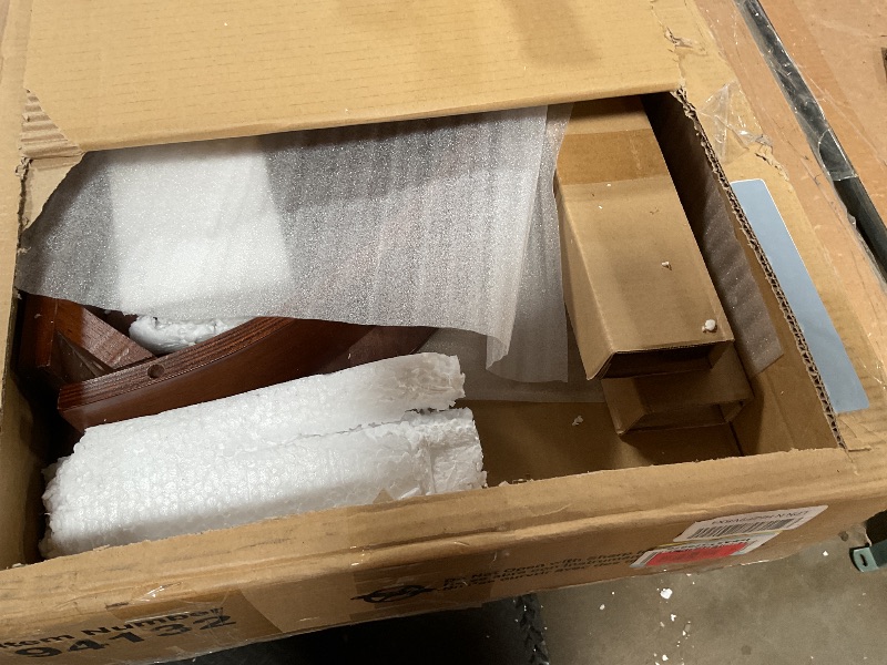 Photo 1 of ***FOR PARTS ONLY BROKEN/ COLOR MAY DISPLAY DIFFERENTLY IN PERSON (LOOKS DARKER BROWN) **** Winsome Concord Half Moon Accent Table, for Living Room, Hallway, Walnut