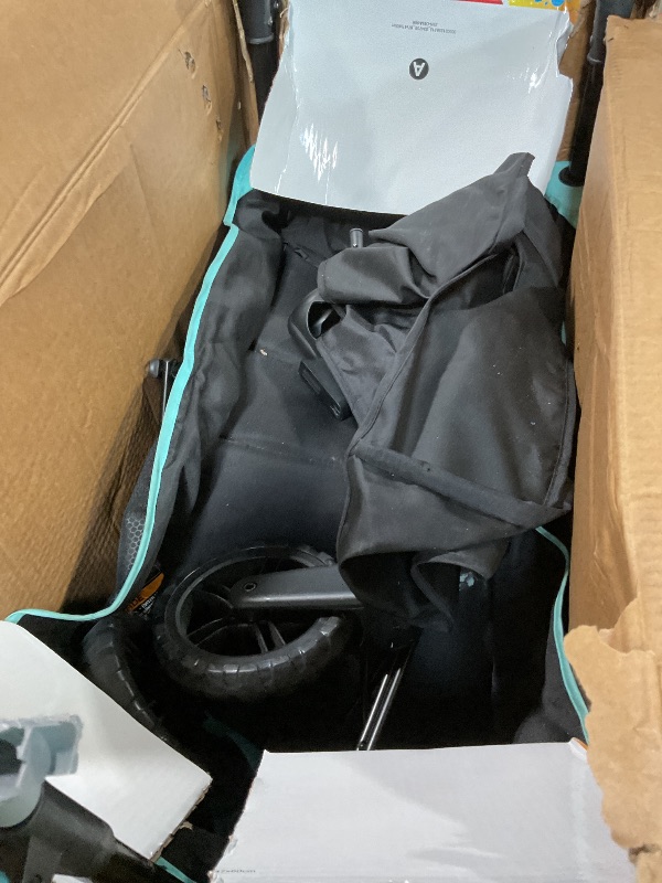 Photo 1 of ***FOR PARTS ONLY/ BROKEN*** Ingenuity Ingenuity Pop 'N Ride Lightweight Stroller Wagon - Face-to-Face Seats for 2 with 3-Point Harnesses & Sun Canopy