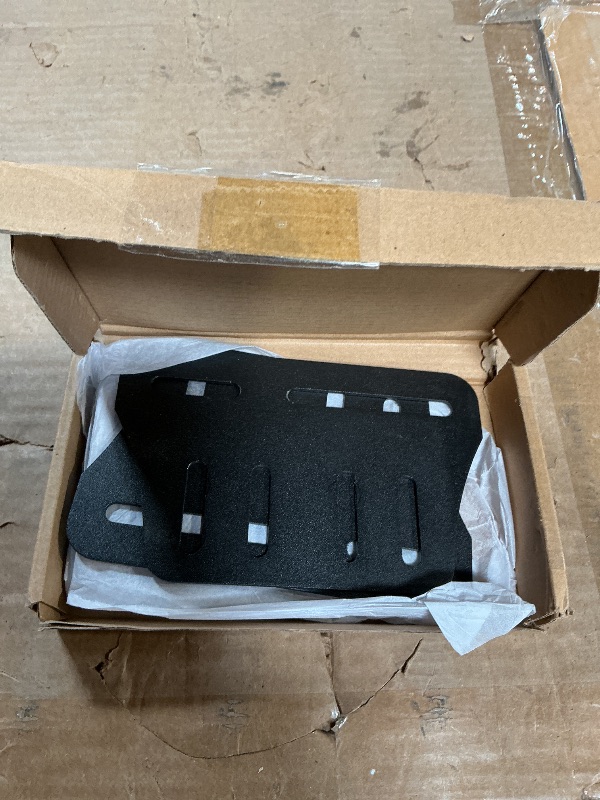 Photo 1 of KOPKIO 2PCS Heavy Duty Bed Frame Adapter/Connector Plate for Headboard, Adjustable Metal Frame Modification Brackets, Black