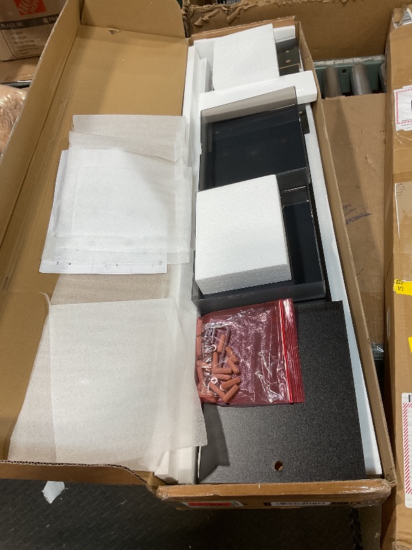 Photo 1 of Fenge Monitor Stand, Dual Monitor Riser, 42.5inch Large Desk Computer Monitor Stand Riser with Drawer, 2 Tier Wood & Acrylic Desktop Organizer for Computer, Laptop, Printer, TV Screen Riser