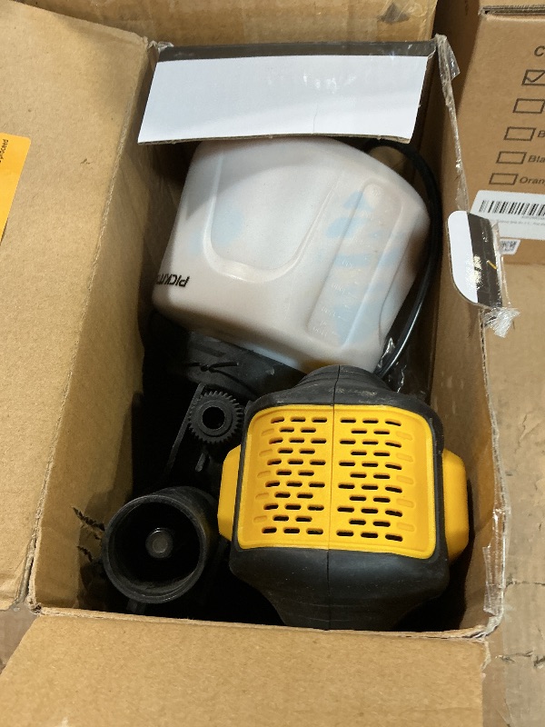 Photo 1 of 1000W HVLP Paint Sprayer High-Efficiency Electric Spray Gun with 6 Nozzles,Variable Patterns & Adjustable Flow, 47oz (1400ml) Detachable Container,Easy to Clean for Home Improvement Projects Yellow