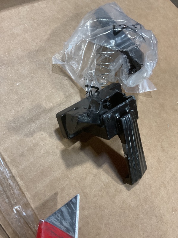 Photo 1 of **MAJOR DAMAGE TO SMALL HANDLE. SELLING FOR PARTS** Ideal Security Door Handle with Inside Latch for Storm and Screen Doors, Black (2-Piece Set)