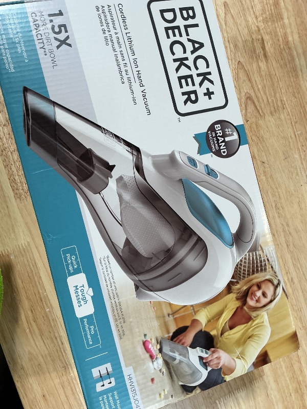 Photo 1 of **FOR PARTS ONLY/ WON'T POWER ON/ MISSING ASSEMBLY PIECES** BLACK+DECKER dustbuster Cordless Handheld Vacuum, Portable Vacuum for Car and Home Rechargeable, Powerful Suction, Wide Mouth (HHVI315JO42)