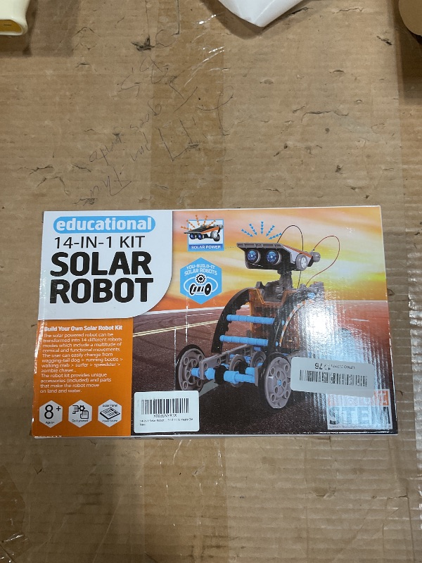 Photo 1 of 14-in-1 Solar Robot Kit, Stem Projects for Kids Age 8-12, Educational STEM Science Toy, DIY Solar Power Building Kit, Robotic Set Toys Gift for Boys Girls 8 9 10 11 12 Years Old