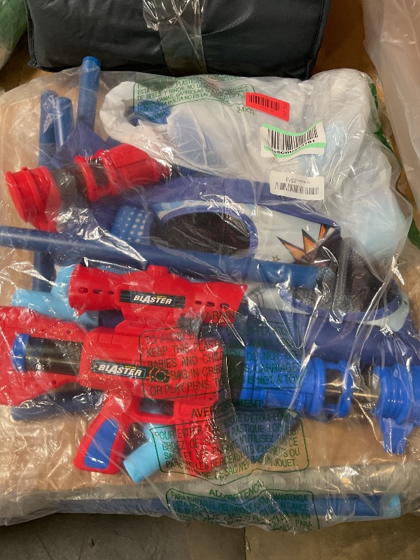 Photo 1 of **RECOMENDED FOR PARTS MISSING TARGET FRAME ASSEMBLY PIECE & BALLS*** YEEBAY Shooting Game Toy for Age 6, 7, 8,9,10+ Years Old Kids, Boys - 2pk Air Guns & Shooting Target & 24 Foam Balls - Ideal Gift - Compatible with Toy Guns